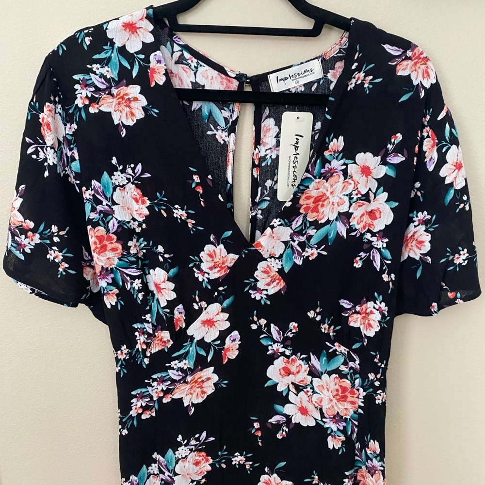 Floral Midi Dress NWT